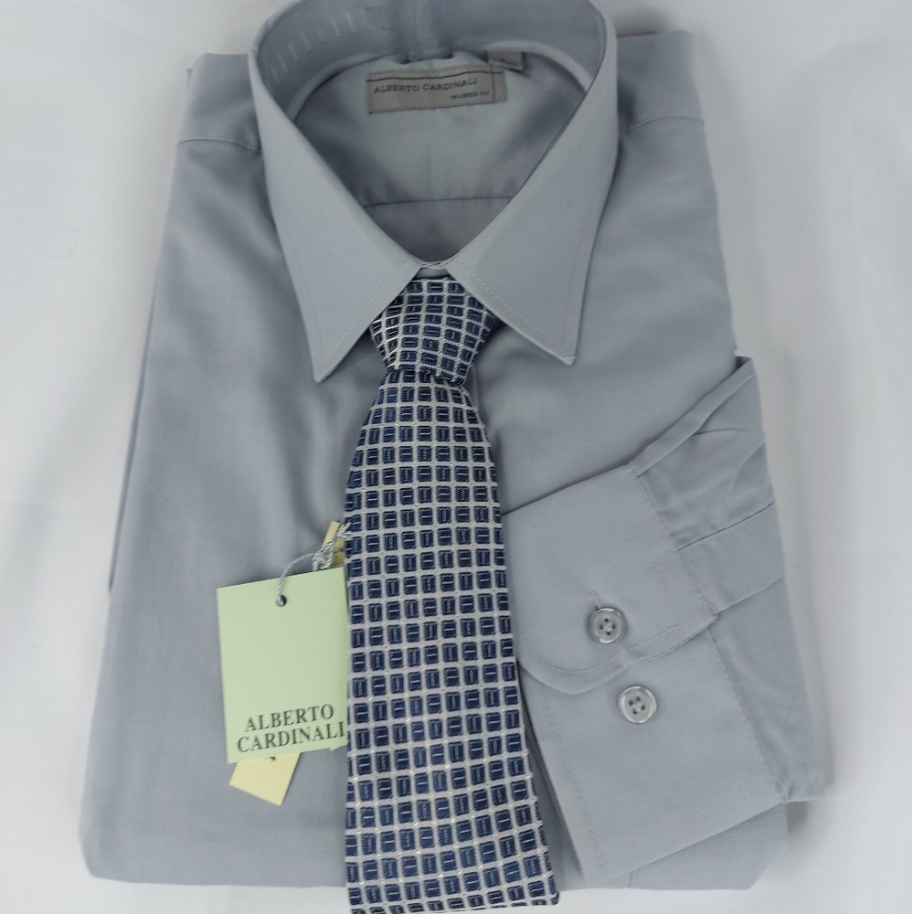 ALBERTO CARDINALI  tailore fit size large Long sleeves, color gray - Picture 6 of 9